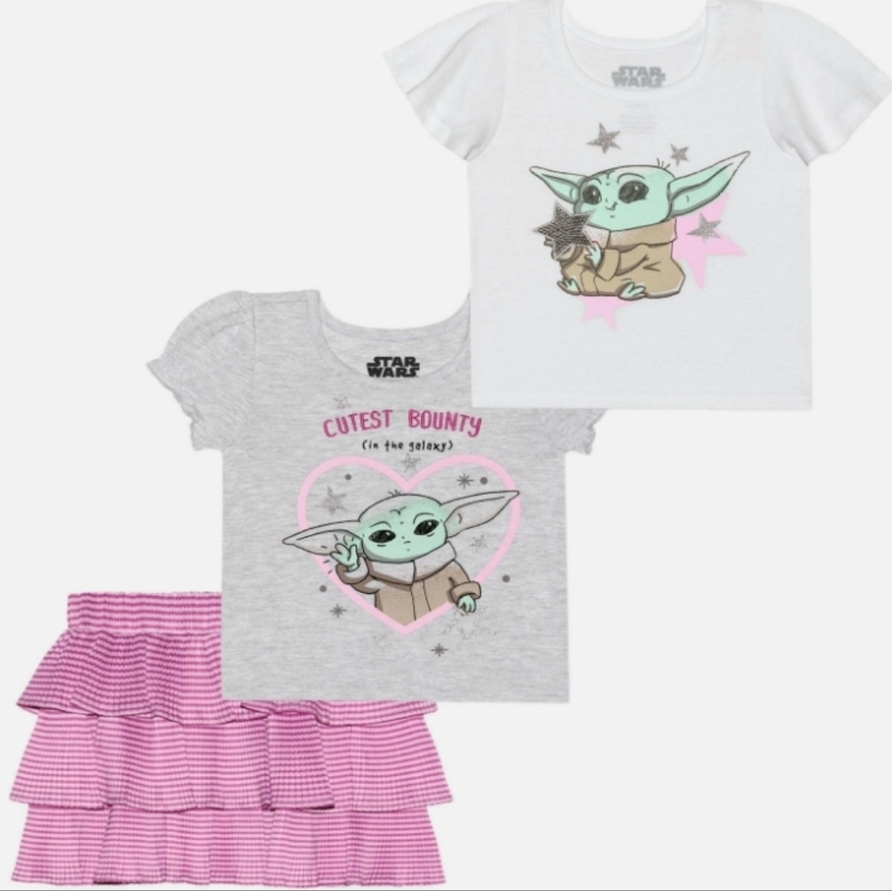 Star Wars Madalorian 2 T-Shirt & Shirt Matching Set Size 18 Months